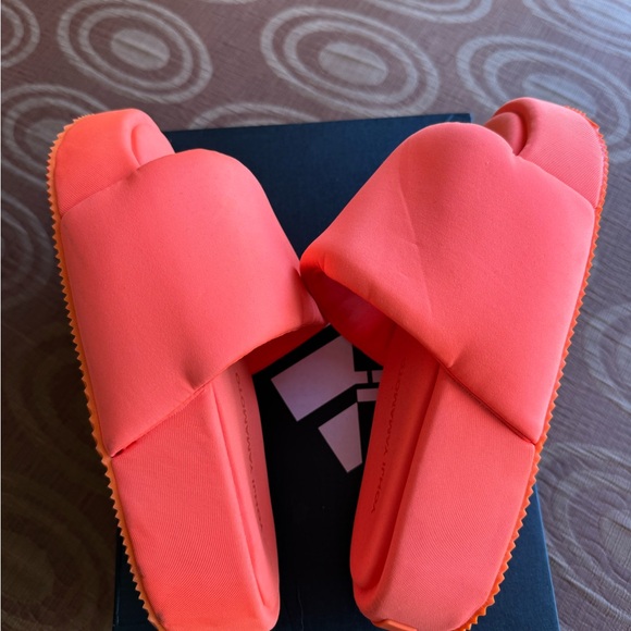Adidas Yohji Yamamoto Y3 solar orange slides M 6 W 7